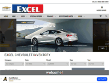 Tablet Screenshot of excelchevrolet.com